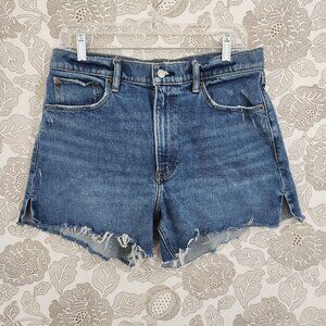 Abercrombie & Fitch 4" Mom Short High Rise Denim Jean Shorts Size 10/30